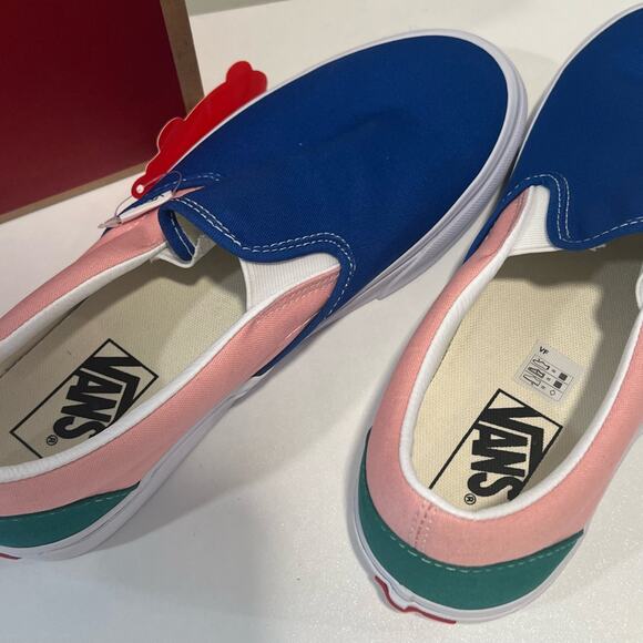 NIB VANS Classic Slip On Retro Court Colorblock Size 8 - Picture 4 of 7